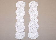 Weiße Baumwolle Stickerei Blume Crochet Lace Kragen, Formteile für Frauen Kleid Halsausschnitt